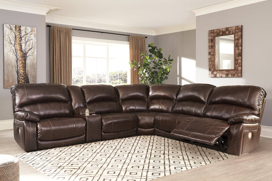 Hallstrung 6-Piece Power Reclining Sectional Rent Wise Rent To Own Jacksonville, Florida