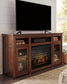 Harpan 72" TV Stand with Electric Fireplace Rent Wise Rent To Own Jacksonville, Florida