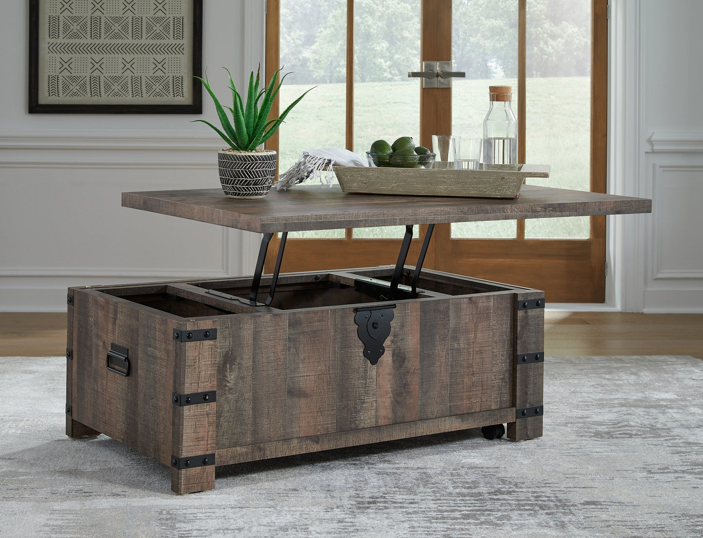 Hollum Lift Top Cocktail Table Rent Wise Rent To Own Jacksonville, Florida