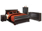 Huey Vineyard Queen Sleigh Bed with Mirrored Dresser and Nightstand Rent Wise Rent To Own Jacksonville, Florida