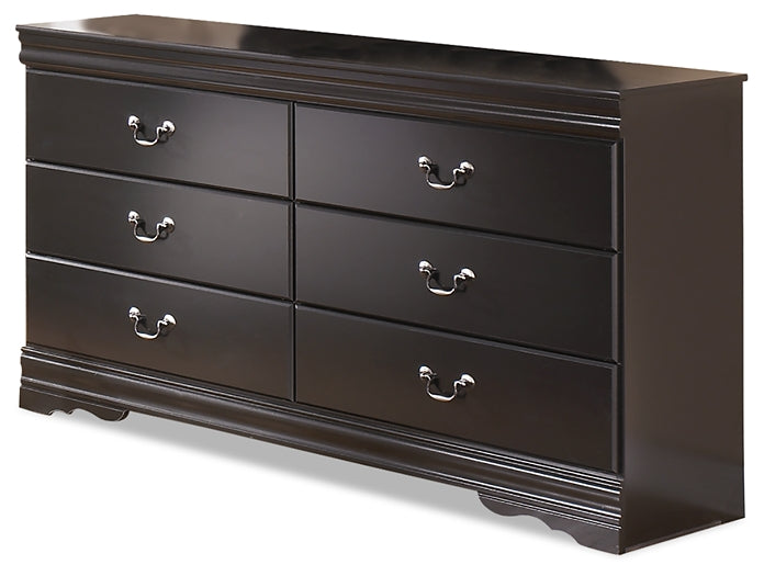 Huey Vineyard Queen Sleigh Bed with Mirrored Dresser and Nightstand Rent Wise Rent To Own Jacksonville, Florida