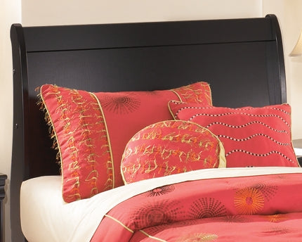 Huey Vineyard Twin Sleigh Headboard with Mirrored Dresser and 2 Nightstands Rent Wise Rent To Own Jacksonville, Florida