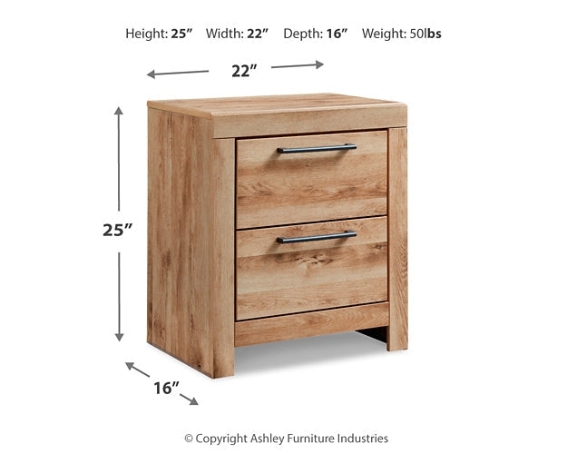 Hyanna Two Drawer Night Stand Rent Wise Rent To Own Jacksonville, Florida