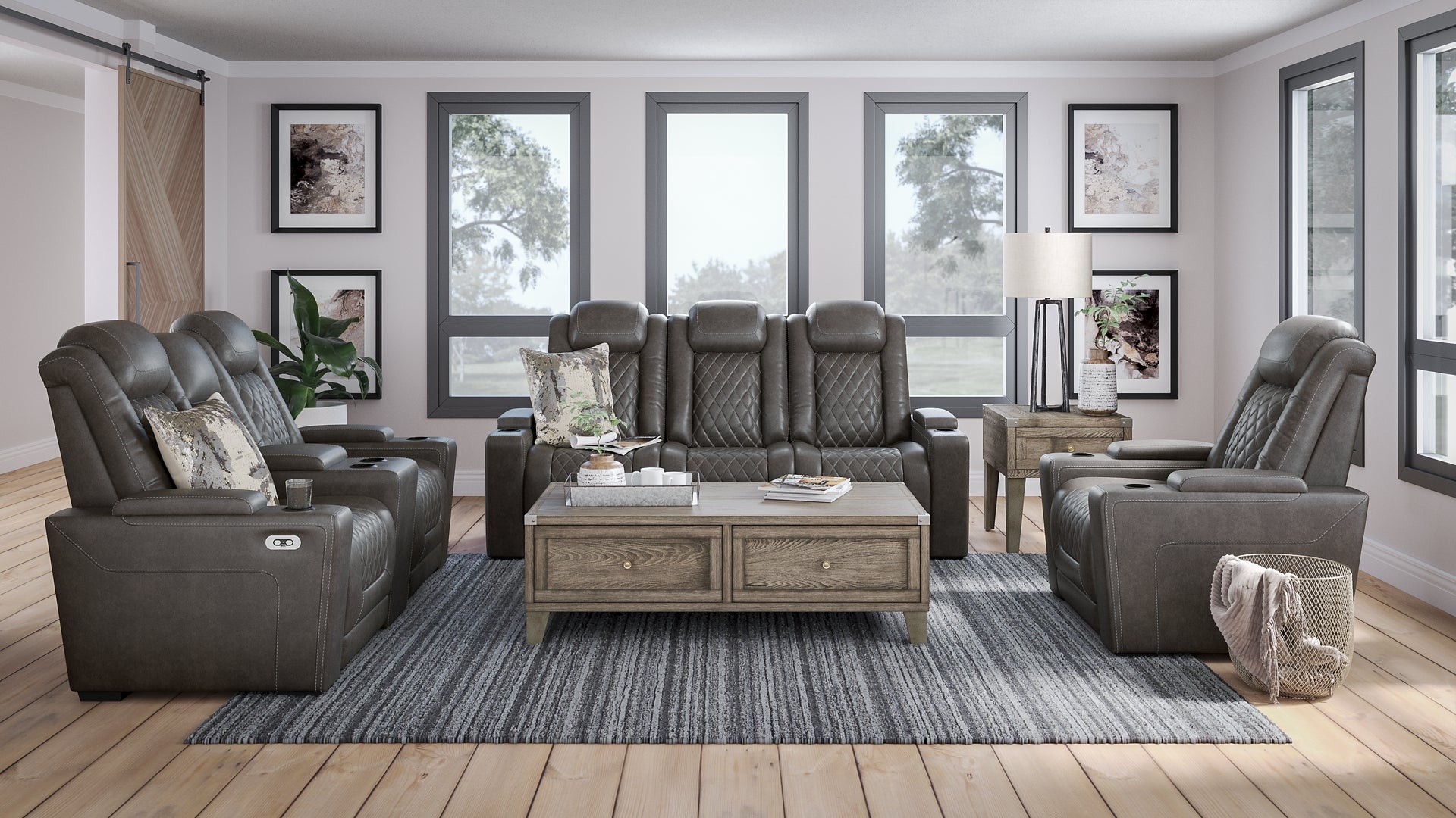 HyllMont Sofa, Loveseat and Recliner Rent Wise Rent To Own Jacksonville, Florida