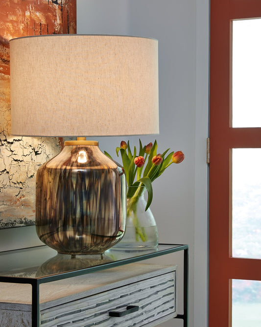 Jadstow Glass Table Lamp (1/CN) Rent Wise Rent To Own Jacksonville, Florida