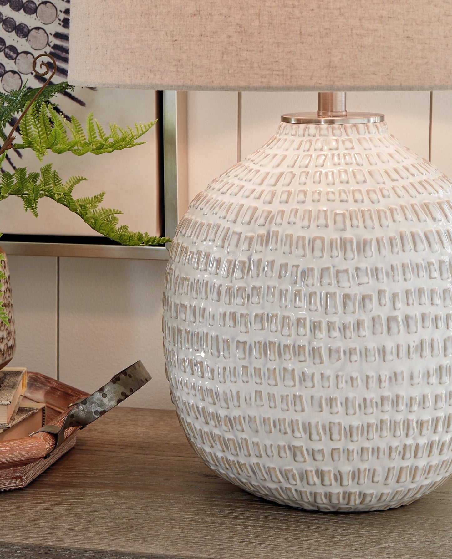 Jamon Ceramic Table Lamp (1/CN) Rent Wise Rent To Own Jacksonville, Florida