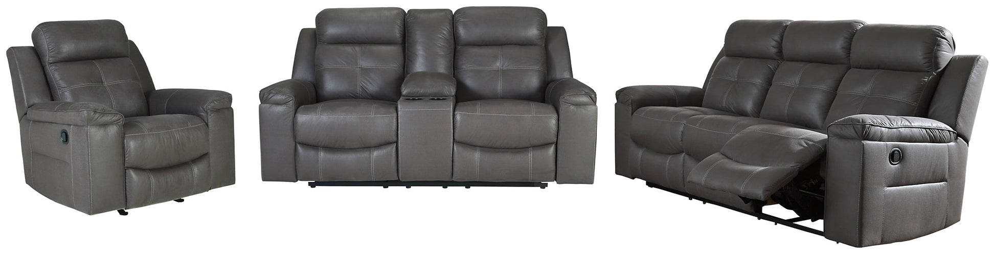 Jesolo Sofa, Loveseat and Recliner Rent Wise Rent To Own Jacksonville, Florida