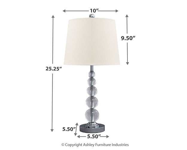 Joaquin Crystal Table Lamp (2/CN) Rent Wise Rent To Own Jacksonville, Florida