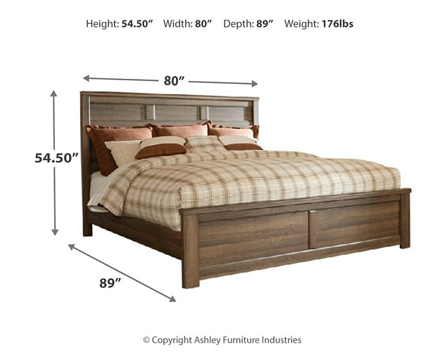 Juararo California King Panel Bed with Dresser Rent Wise Rent To Own Jacksonville, Florida