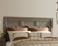 Juararo King/California King Panel Headboard with Mirrored Dresser and 2 Nightstands Rent Wise Rent To Own Jacksonville, Florida