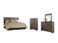 Juararo King/California King Panel Headboard with Mirrored Dresser and Chest Rent Wise Rent To Own Jacksonville, Florida