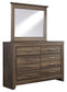 Juararo King Panel Bed with Mirrored Dresser, Chest and 2 Nightstands Rent Wise Rent To Own Jacksonville, Florida