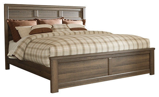 Juararo King Panel Bed with Mirrored Dresser Rent Wise Rent To Own Jacksonville, Florida