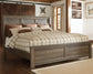 Juararo King Panel Bed with Mirrored Dresser Rent Wise Rent To Own Jacksonville, Florida