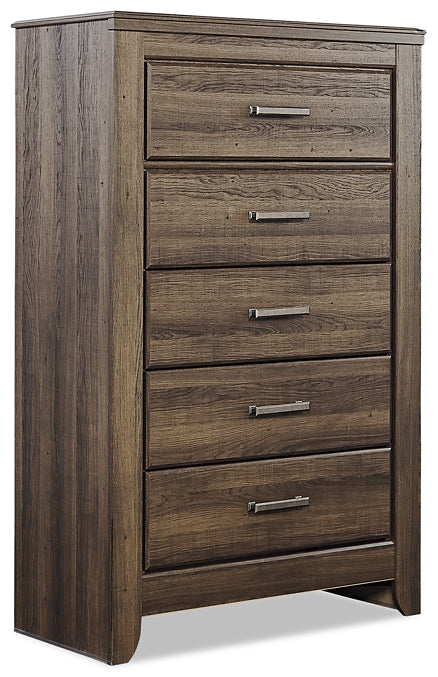 Juararo Queen Panel Bed with Mirrored Dresser, Chest and 2 Nightstands Rent Wise Rent To Own Jacksonville, Florida