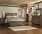 Juararo Queen Panel Bed with Mirrored Dresser, Chest and 2 Nightstands Rent Wise Rent To Own Jacksonville, Florida
