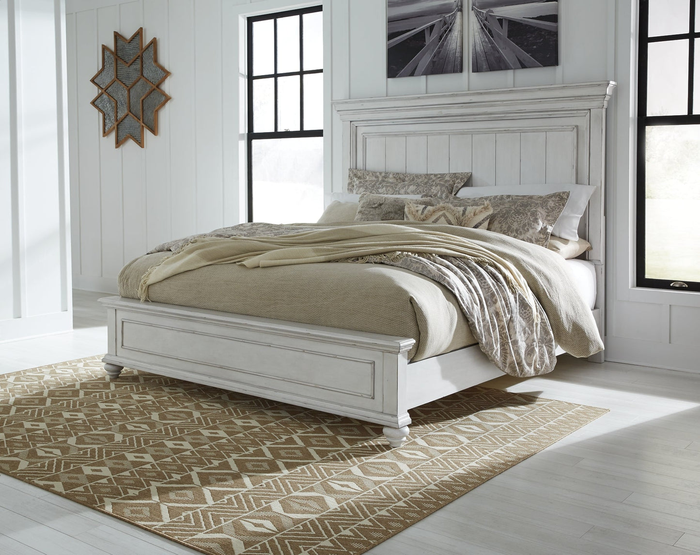 Kanwyn King Panel Bed with Dresser Rent Wise Rent To Own Jacksonville, Florida