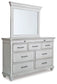 Kanwyn King Panel Bed with Mirrored Dresser Rent Wise Rent To Own Jacksonville, Florida