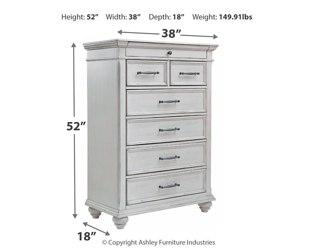 Kanwyn King Panel Bed with Storage with Mirrored Dresser and Chest Rent Wise Rent To Own Jacksonville, Florida