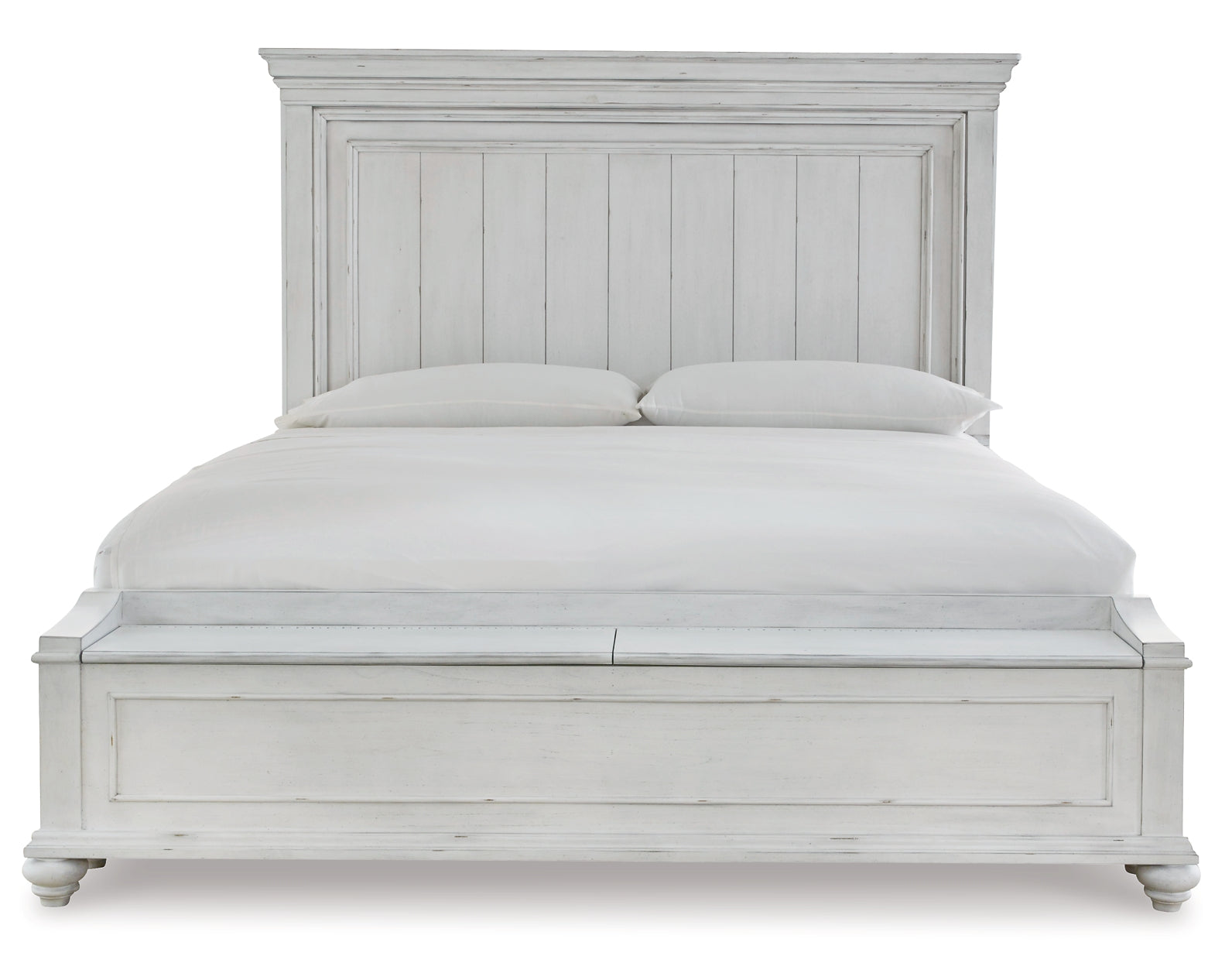 Kanwyn Queen Panel Bed with Mirrored Dresser, Chest and 2 Nightstands Rent Wise Rent To Own Jacksonville, Florida