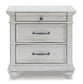 Kanwyn Queen Panel Bed with Mirrored Dresser, Chest and Nightstand Rent Wise Rent To Own Jacksonville, Florida