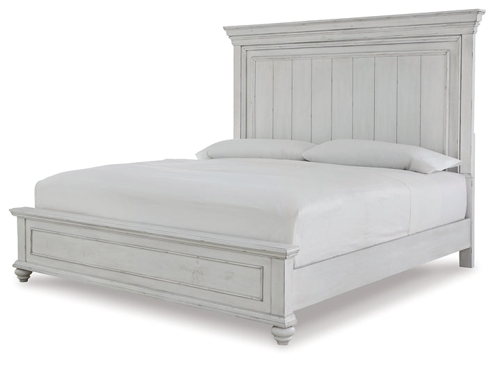 Kanwyn Queen Panel Bed with Mirrored Dresser Rent Wise Rent To Own Jacksonville, Florida