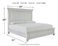 Kanwyn Queen Panel Bed with Mirrored Dresser and 2 Nightstands Rent Wise Rent To Own Jacksonville, Florida