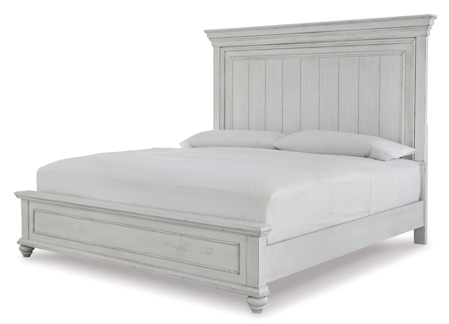 Kanwyn Queen Panel Bed with Mirrored Dresser and Chest Rent Wise Rent To Own Jacksonville, Florida