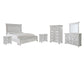 Kanwyn Queen Panel Bed with Storage with Mirrored Dresser, Chest and 2 Nightstands Rent Wise Rent To Own Jacksonville, Florida