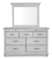 Kanwyn Queen Panel Bed with Storage with Mirrored Dresser and 2 Nightstands Rent Wise Rent To Own Jacksonville, Florida