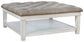 Kanwyn UPH Ottoman Cocktail Table Rent Wise Rent To Own Jacksonville, Florida