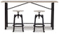 Karisslyn Counter Height Dining Table and 2 Barstools Rent Wise Rent To Own Jacksonville, Florida