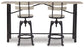 Karisslyn Counter Height Dining Table and 2 Barstools Rent Wise Rent To Own Jacksonville, Florida