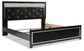 Kaydell King Upholstered Panel Bed with Mirrored Dresser and 2 Nightstands Rent Wise Rent To Own Jacksonville, Florida
