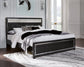 Kaydell King Upholstered Panel Platform Bed with Mirrored Dresser and Chest Rent Wise Rent To Own Jacksonville, Florida