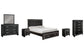 Kaydell Queen Panel Bed with Storage with Mirrored Dresser, Chest and 2 Nightstands Rent Wise Rent To Own Jacksonville, Florida