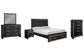 Kaydell Queen Panel Bed with Storage with Mirrored Dresser, Chest and Nightstand Rent Wise Rent To Own Jacksonville, Florida