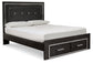 Kaydell Queen Panel Bed with Storage with Mirrored Dresser and Chest Rent Wise Rent To Own Jacksonville, Florida