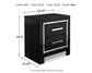 Kaydell Queen Upholstered Panel Bed with Mirrored Dresser and 2 Nightstands Rent Wise Rent To Own Jacksonville, Florida