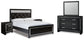 Kaydell Queen Upholstered Panel Bed with Mirrored Dresser and 2 Nightstands Rent Wise Rent To Own Jacksonville, Florida