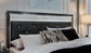 Kaydell Queen Upholstered Panel Bed with Mirrored Dresser and 2 Nightstands Rent Wise Rent To Own Jacksonville, Florida