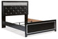 Kaydell Queen Upholstered Panel Bed with Mirrored Dresser and 2 Nightstands Rent Wise Rent To Own Jacksonville, Florida