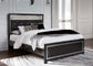 Kaydell Queen Upholstered Panel Bed with Mirrored Dresser and Chest Rent Wise Rent To Own Jacksonville, Florida