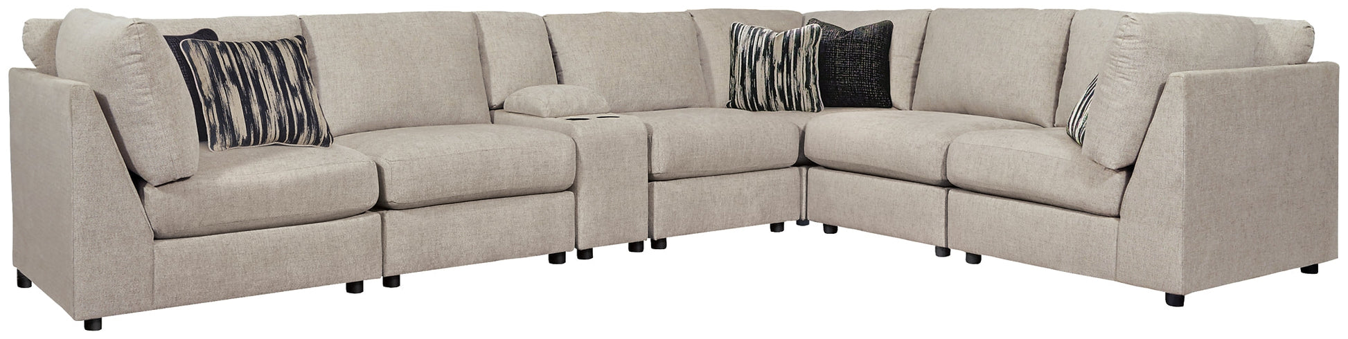 Kellway 7-Piece Sectional Rent Wise Rent To Own Jacksonville, Florida