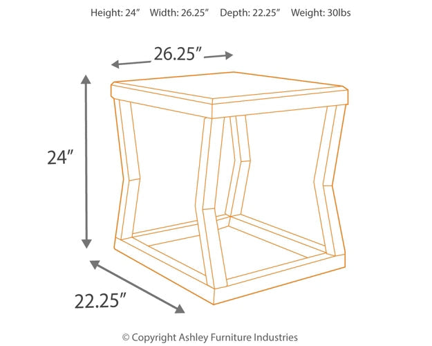 Kelton Rectangular End Table Rent Wise Rent To Own Jacksonville, Florida