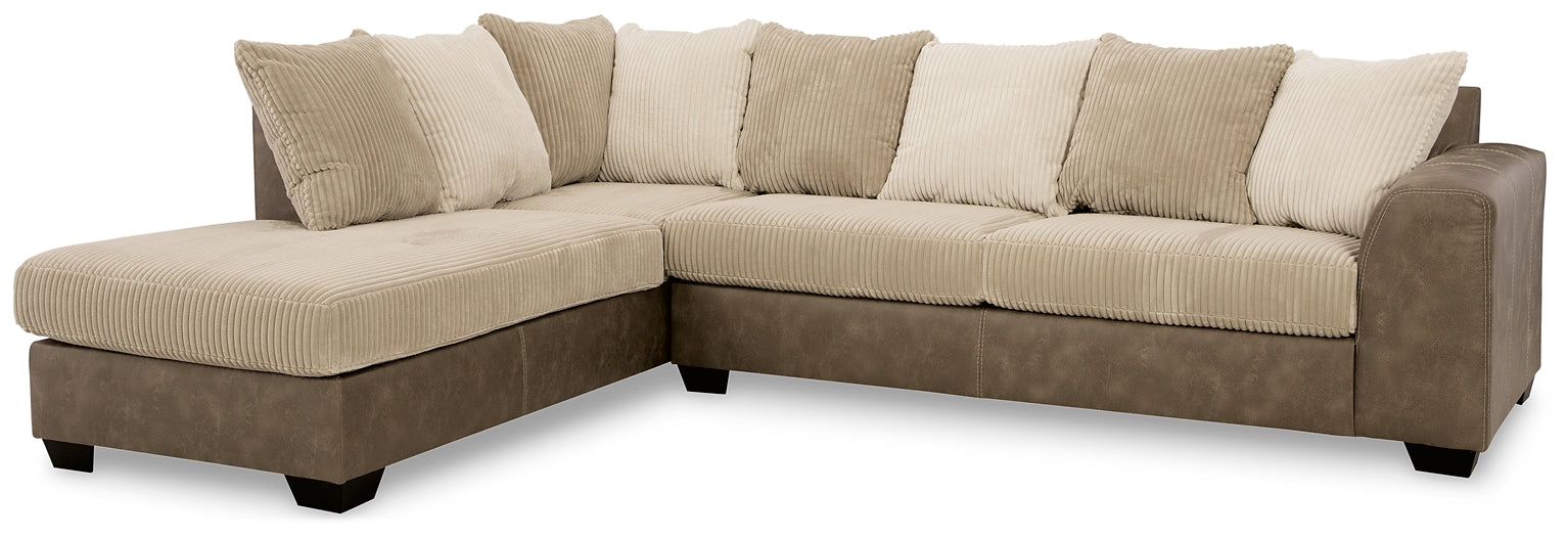 Keskin 2-Piece Sectional with Chaise Rent Wise Rent To Own Jacksonville, Florida