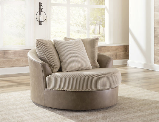 Keskin Oversized Swivel Accent Chair Rent Wise Rent To Own Jacksonville, Florida