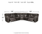 Kincord 3-Piece Power Reclining Sectional Rent Wise Rent To Own Jacksonville, Florida