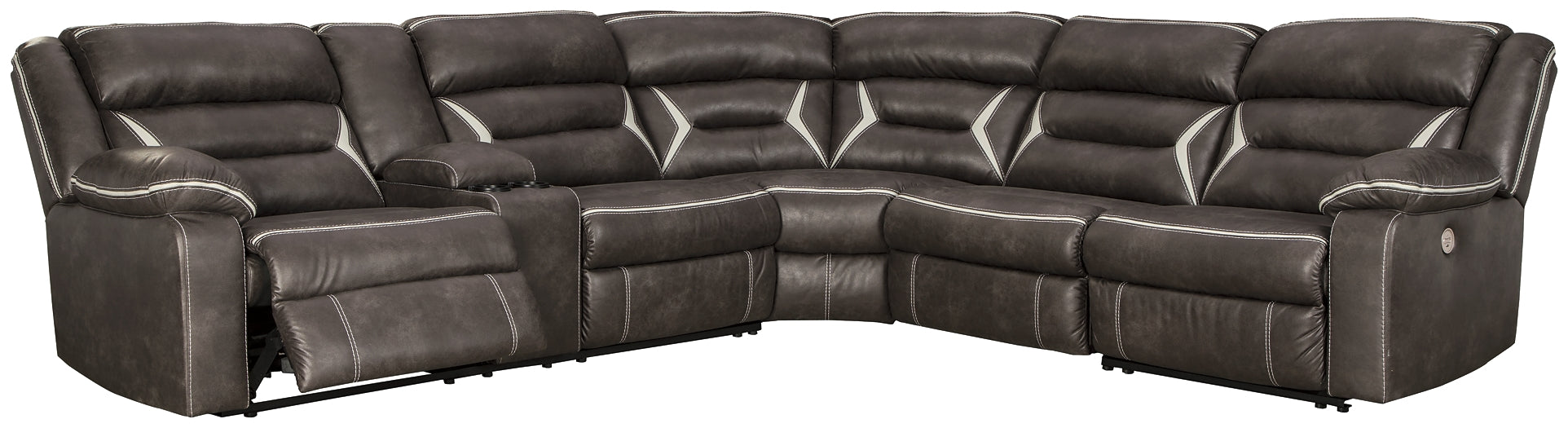 Kincord 4-Piece Power Reclining Sectional Rent Wise Rent To Own Jacksonville, Florida