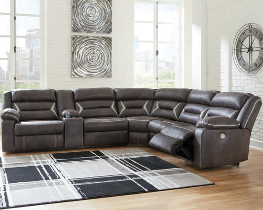 Kincord 4-Piece Power Reclining Sectional Rent Wise Rent To Own Jacksonville, Florida